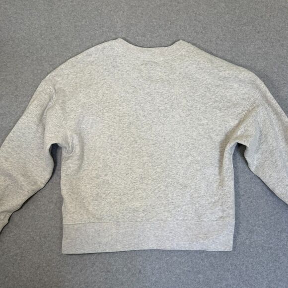 Abercrombie & Fitch Crewneck Sweatshirt Santa Monica Preppy Gray Size S - Picture 6 of 8